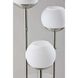 Bianca 63 inch 40.00 watt Brushed Steel Floor Lamp Portable Light, with Shelf