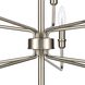 Saginaw 10 Light 34 inch Satin Nickel Chandelier Ceiling Light