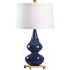 Wildwood 28 inch 100 watt Cadet Blue Glaze Table Lamp Portable Light