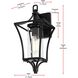 Belgrade 1 Light 16 inch Black Outdoor Wall Sconce