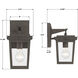 Belmont 1 Light 11.25 inch Twilight Bronze Outdoor Sconce