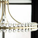 Clover 8 Light 22.5 inch Aged Brass Chandelier Ceiling Light