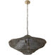 Marseille 3 Light 33 inch Brass Antique Pendant Ceiling Light