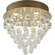 Canada LED 16 inch Gold Semi Flush Mount Ceiling Light