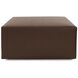 Universal 18 inch Pecan Ottoman, 36in Square, The Avanti Collection