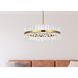 Serephina 16 Light 36 inch Satin Gold Chandelier Ceiling Light