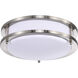 Glamour LED 10 inch Brushed Nickel Flush Mount Ceiling Light