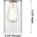 Ballston Clymer 3 Light 36 inch Brushed Satin Nickel Island Light Ceiling Light in Clear Glass, Ballston