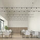 Suspenders LED 170 inch Satin Black Suspension Ceiling Light