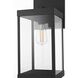 Peter 1 Light 18 inch Black Outdoor Wall Sconce