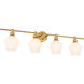 Gene 4 Light 38 inch Brass Wall sconce Wall Light