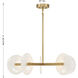 Ainslie LED 30 inch Warm Brass Chandelier Ceiling Light