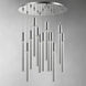 Big Fizz LED 20 inch Polished Chrome Multi-Light Pendant Ceiling Light