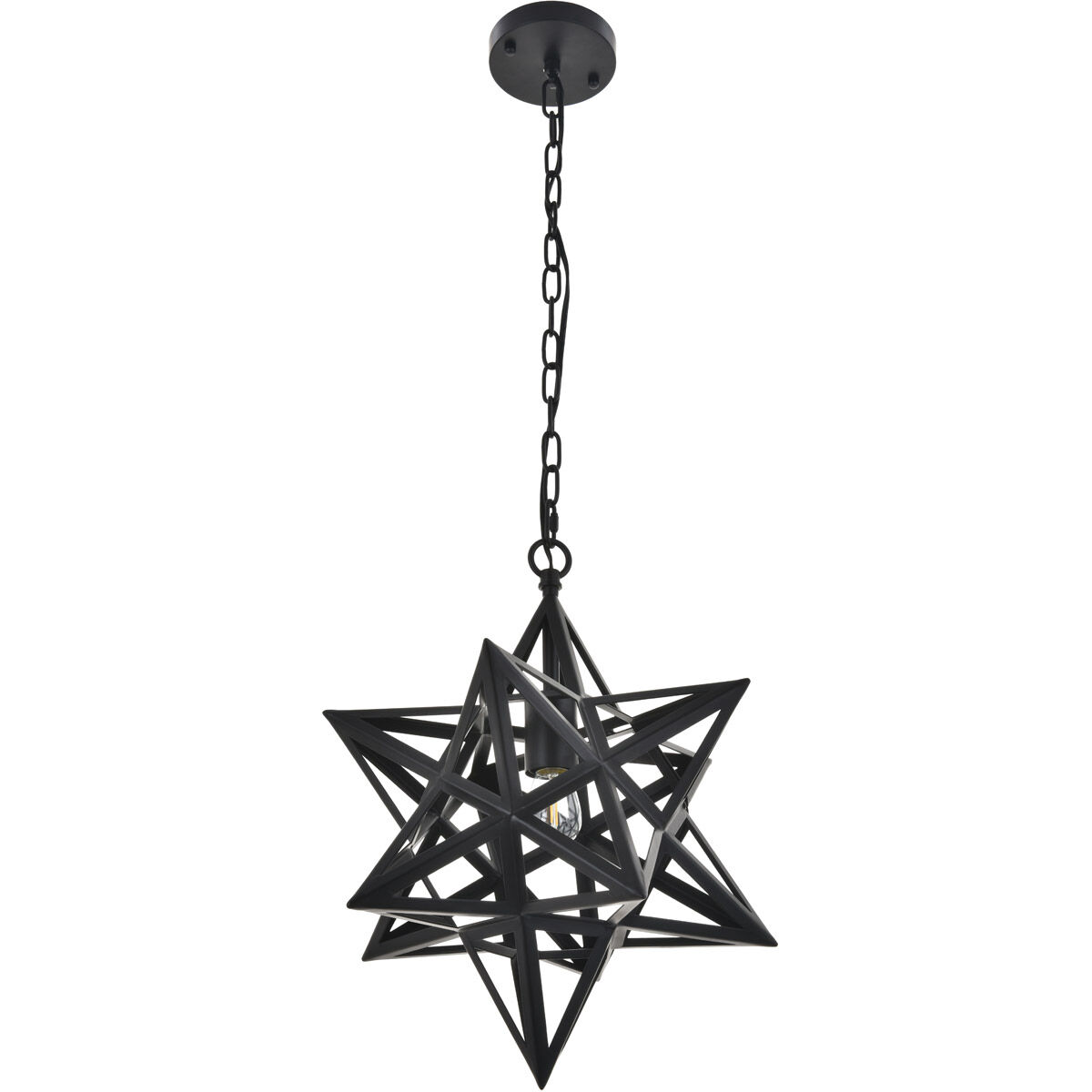 Nocturne 1 Light 16 inch Black Pendant Ceiling Light