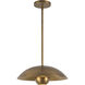 Umbra 1 Light 14 inch Vintage Brass Pendant Ceiling Light in Steel Shade