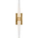 Sean Lavin Lassell 2 Light 2.7 inch Natural Brass ADA Wall Sconce Wall Light in 277V