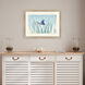 Undersea Ray / Undersea Turtle Blue and Turquoise and Green Framed Art, Propac