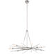 Chapman & Myers Stellar LED 40 inch Polished Nickel Radial Chandelier Ceiling Light