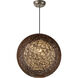 Bali 1 Light 19 inch Chocolate Outdoor Pendant
