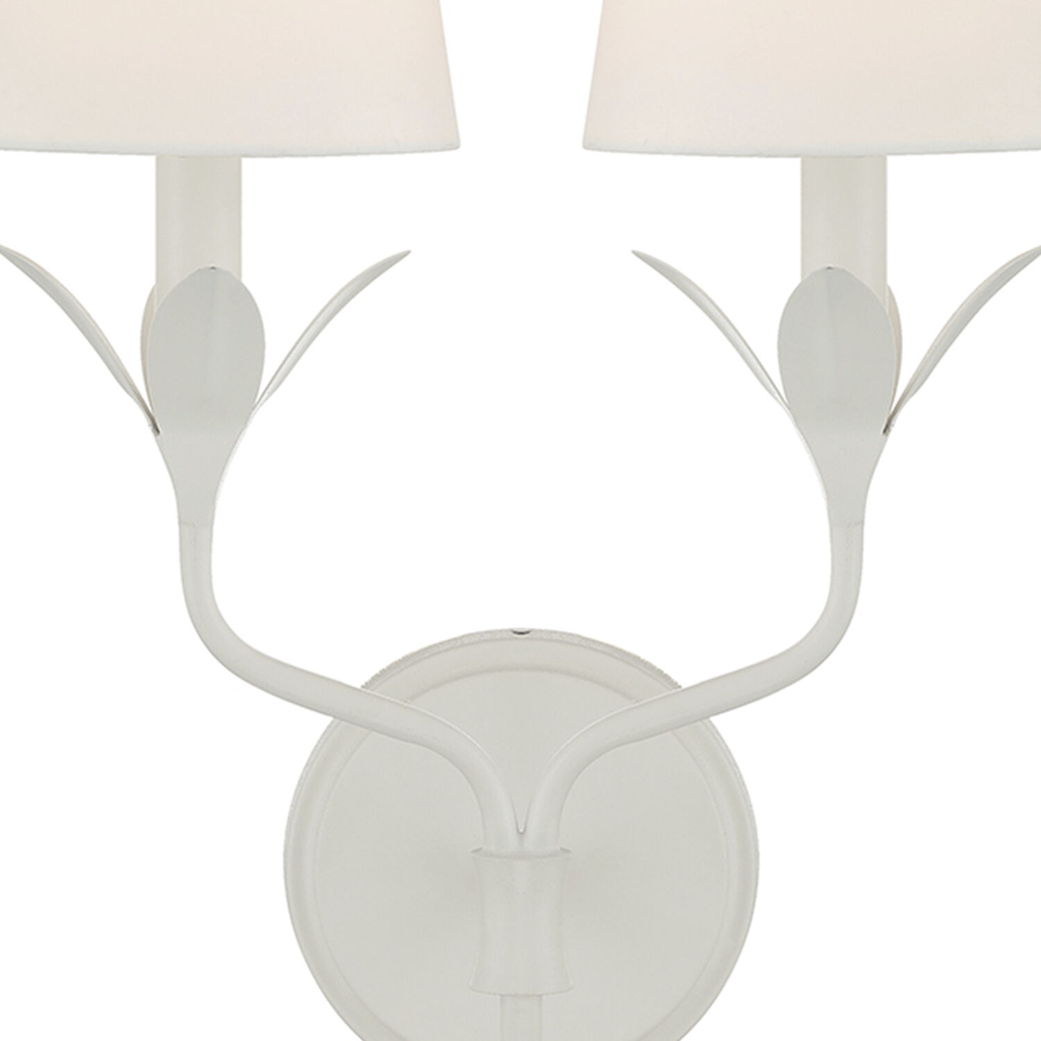 Broche Sconce Wall Light in Matte White