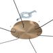 Ayers LED 43.25 inch Champagne Gold and Black and Brown Chandelier Ceiling Light