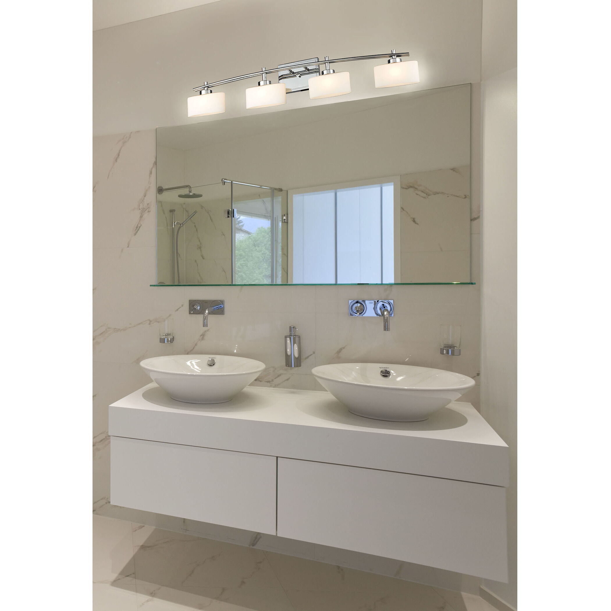 Eastbrook 4 Light 39.5 inch Polished Chrome Vanity Light Wall Light