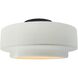 Radiance Collection - Tier LED 12 inch Matte White Semi-Flush Ceiling Light, Form+Finish+Function