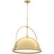 Atlas 1 Light 21.7 inch Modern Brass and Modern Brass Pendant Ceiling Light, Large
