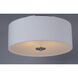 Bongo 3 Light 18 inch Satin Nickel Flush Mount Ceiling Light