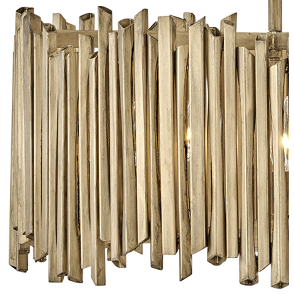 Lisa McDennon Roca 5 Light 24 inch Burnished Gold Indoor Chandelier Ceiling Light