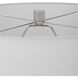 Albany 28 inch 150.00 watt Textured White Glaze and Brushed Nickel Table Lamp Portable Light
