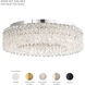 Sarella 12 Light Black Flush Mount Ceiling Light in Heritage