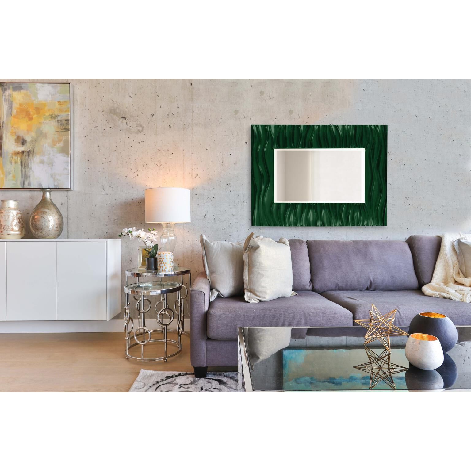 Zenith 39 X 31 inch Hunter Green Mirror
