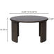 Penny 24 X 24 inch Brown Coffee Table, Small