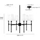 Adorra 6 Light 25.75 inch Matte Black Chandelier Ceiling Light