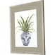 Fern House Blue and Green and White Framed Art