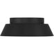 Donoven 2 Light 15 inch Matte Black and Gold Flush Ceiling Light
