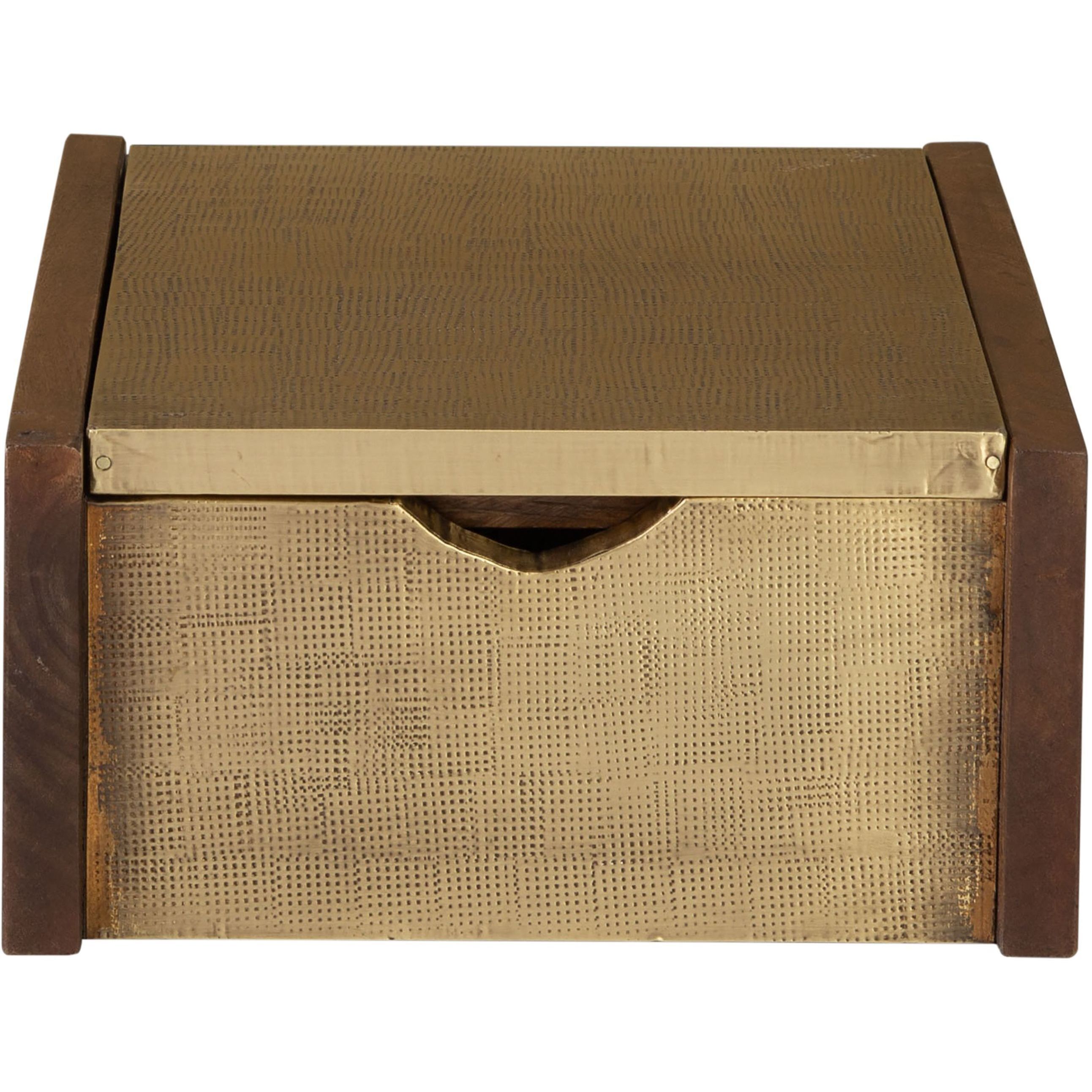 Dorsey 11.5 X 9 inch Walnut with Aged Brass Box