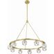 Aragon 10 Light 36 inch Soft Brass Chandelier Ceiling Light