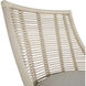 Hamlet White Rattan / White Leather / Vienna Custard / Sesame White Dining Chair