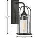 Watch Hill 1 Light 13 inch Textured Black Outdoor Wall Lantern