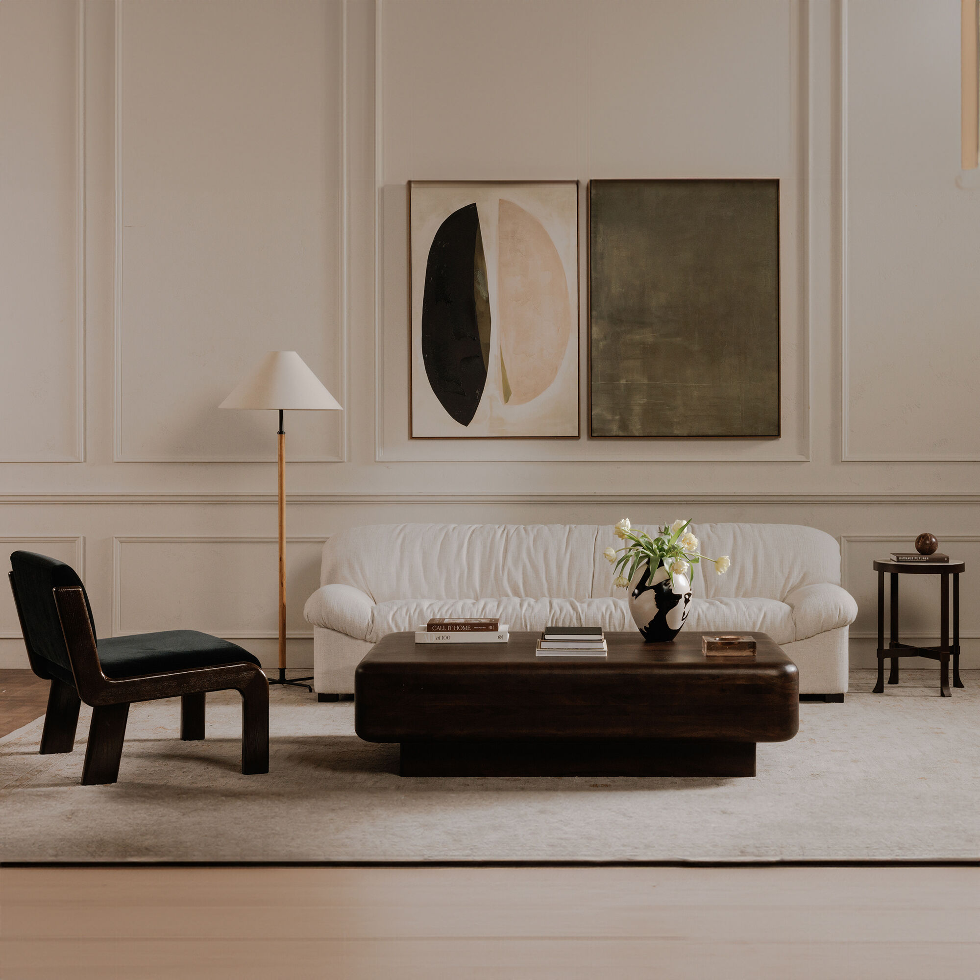 Oswin 57.13 inch 60.00 watt Natural Floor Lamp Portable Light