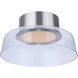Centric LED 12.5 inch Brushed Polished Nickel Flushmount Ceiling Light