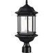 Hopkins 19 inch Matte Black Post Lantern, Large