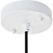 Forte 1 Light 12 inch White Pendant Ceiling Light