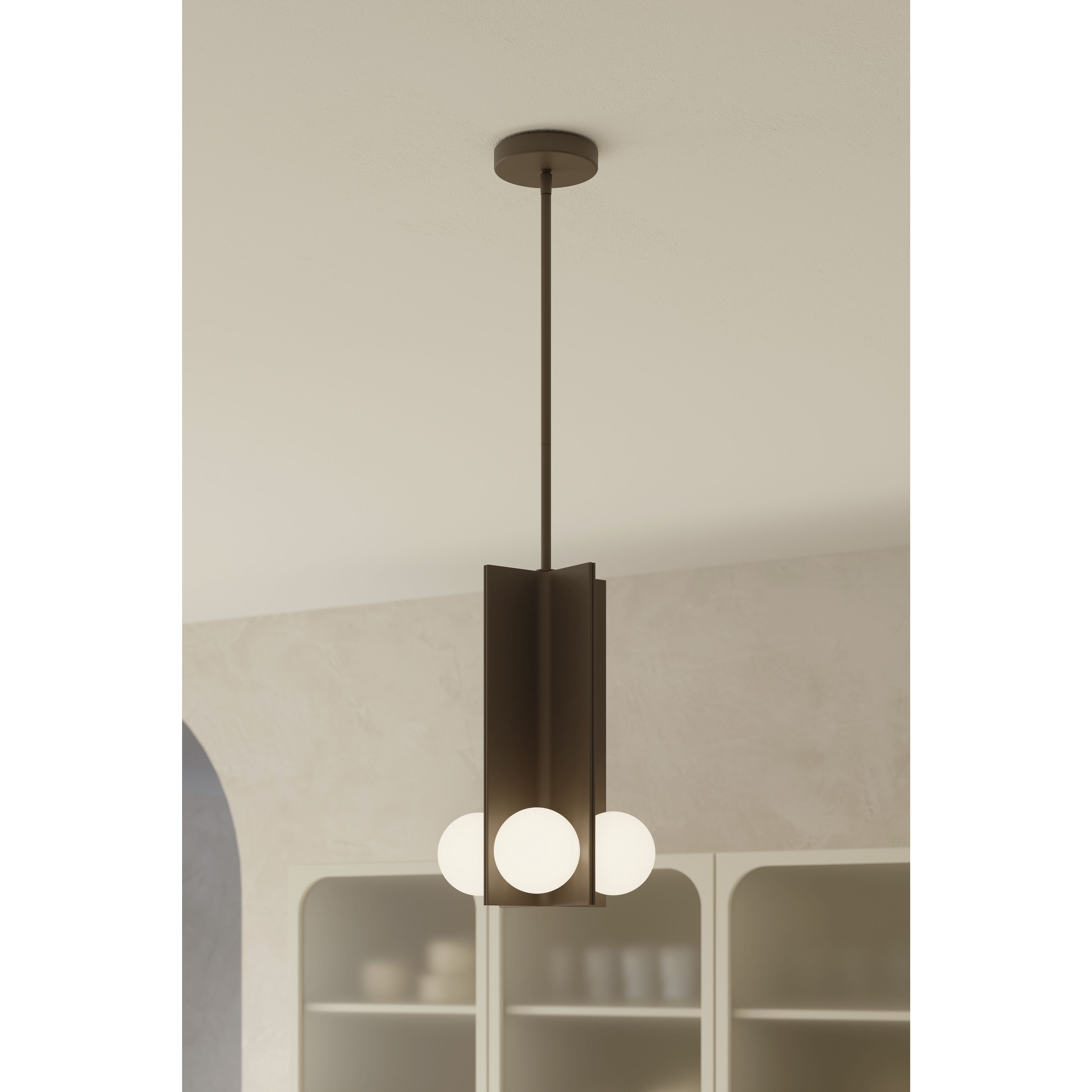 Vestra LED 10.5 inch Dark Bronze Pendant Ceiling Light