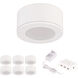 Mini Puck 6 Light 24 White Puck Lighting Ceiling Light, WAC Limited