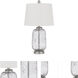 Solaro 23.5 inch 100.00 watt Brushed Steel Table Lamp Portable Light