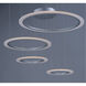 Saturn II LED LED 35.5 inch Matte Silver Multi-Light Pendant Ceiling Light