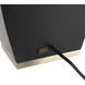Delacey 30 inch 9 watt Black Table Lamp Portable Light